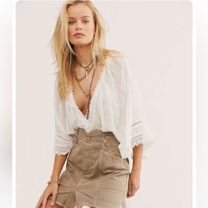Free People Love Somebody Gauze Top